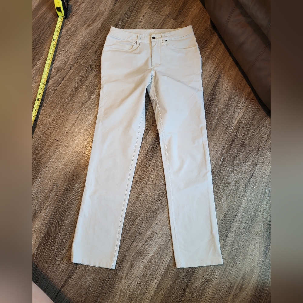 lululemon athletica Women's Beige Straight Leg Jeans